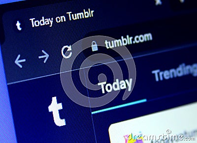 Tumblr logo Editorial Stock Photo