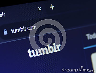 Tumblr logo Editorial Stock Photo