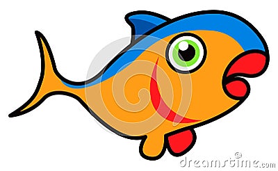 Tuna fish cartoon Stock Photo