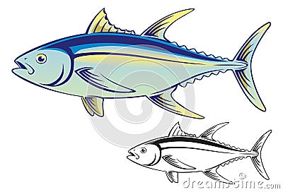 Tuna fish Vector Illustration