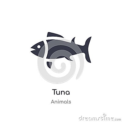 tuna icon. isolated tuna icon vector illustration from animals collection. editable sing symbol can be use for web site and mobile Vector Illustration