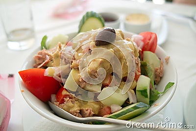 Tuna salad Stock Photo