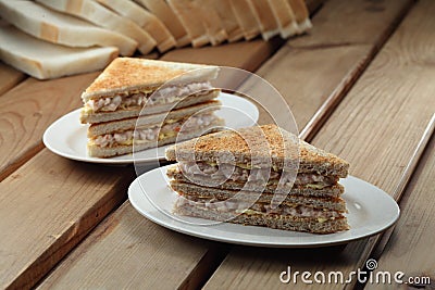 Tuna sandwich Stock Photo