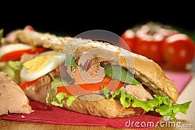 Tuna sandwich Stock Photo