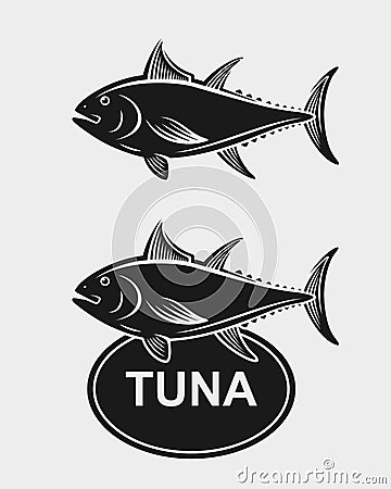 Tuna set. Vector Vector Illustration