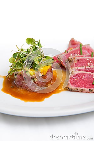 Tuna Tartare Stock Photo