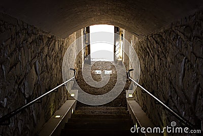 Tunel at Citadel in Halifax Stock Photo