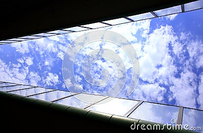 Tunel on the sky Stock Photo