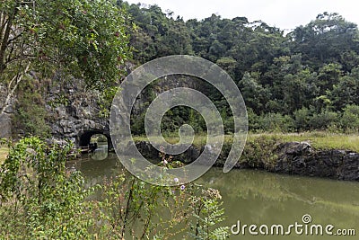 Tunel at Tangua Quarry Stock Photo