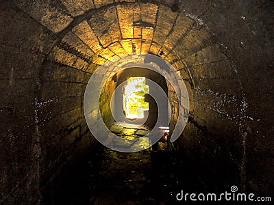 A tunel undreground Stock Photo