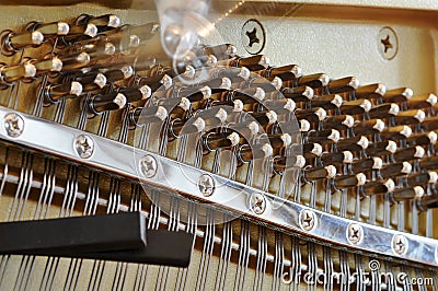 Tuning a piano Stock Photo