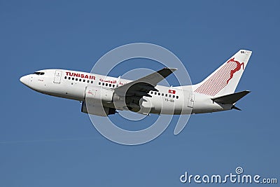 Tunisair Boeing 737-600 Editorial Stock Photo