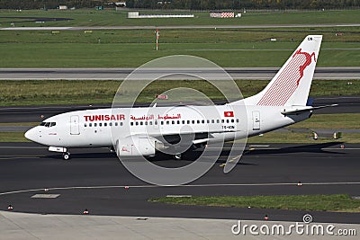 Tunisair Boeing 737-600 Editorial Stock Photo