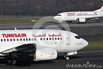 Tunisair Boeing 737-600 Editorial Stock Photo