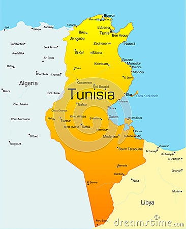 Tunisia Vector Illustration