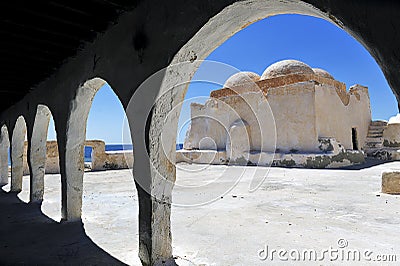 Tunisia. Djerba. The very old Mosque Sidi Yati Editorial Stock Photo
