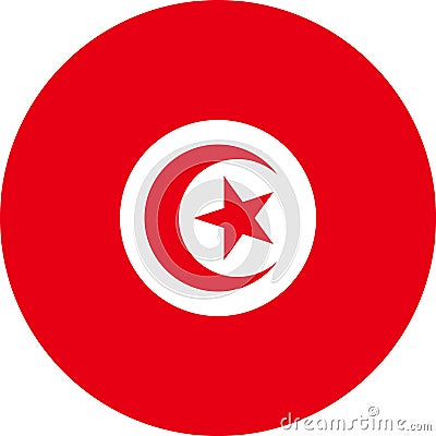Tunisia Flag Africa illustration vector eps Vector Illustration