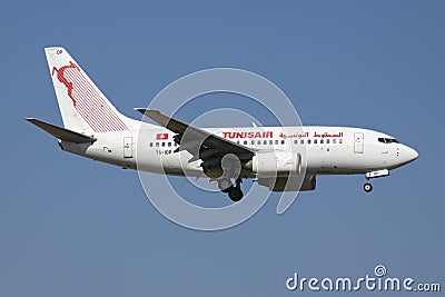 Tunisair Boeing 737-600 Editorial Stock Photo