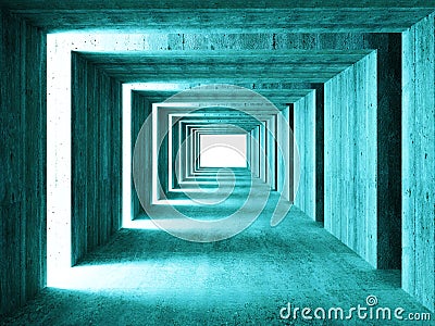 Tunnel abstract background Stock Photo