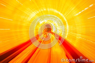 Tunnel motion fast background Stock Photo