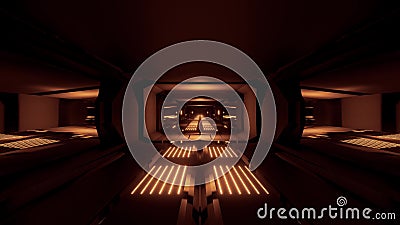 Tunnel scientifique dans l'espace noir foncé avec lumières dorées 3d illustration fond d'écran vj boucle interminable illustration libre de droits Tunnel scientifique dans l'espace noir foncé avec lumières dorées 3d illustration fond d'écran vj boucle interminable illustration libre de droits
