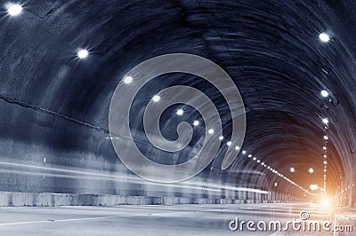 Tunnel trajectory Stock Photo