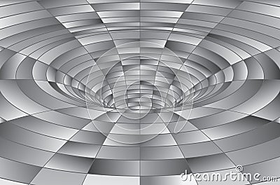 Tunnel or wormhole Vector Illustration