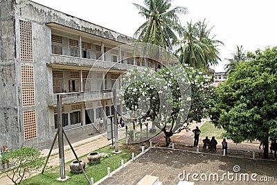 Tuol Sleng Genocide Museum in Phnom Penh Editorial Stock Photo