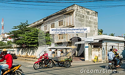 Tuol Sleng / 21 Genocide Museum, Phnom Penh, Cambodia Editorial Stock Photo