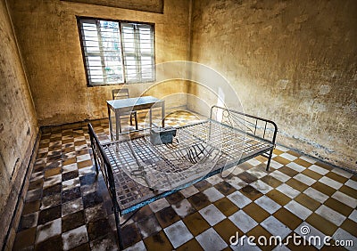 Tuol Sleng / 21 Genocide Museum, Phnom Penh, Cambodia Editorial Stock Photo