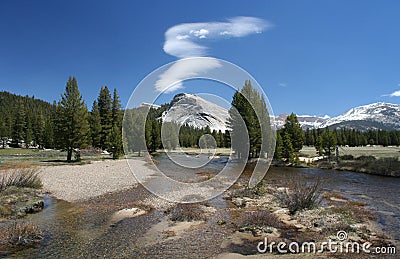 Tuolumne Meadows, Tioga pass, Yosemite Stock Photo