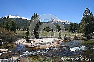 Tuolumne Meadows, Tioga pass, Yosemite Stock Photo