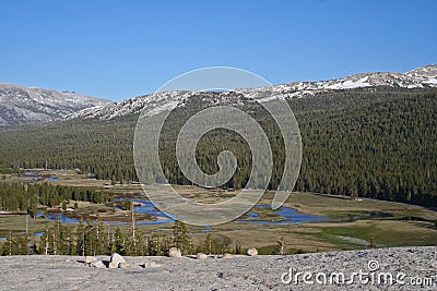 Tuolumne Meadows, Tioga pass, Yosemite Stock Photo