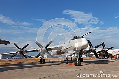 Tupolev Tu-95 (NATO reporting name: Bear) Editorial Stock Photo