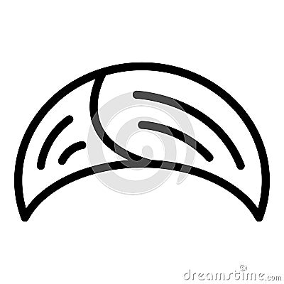 Turban icon outline vector. Indian pagdi Vector Illustration