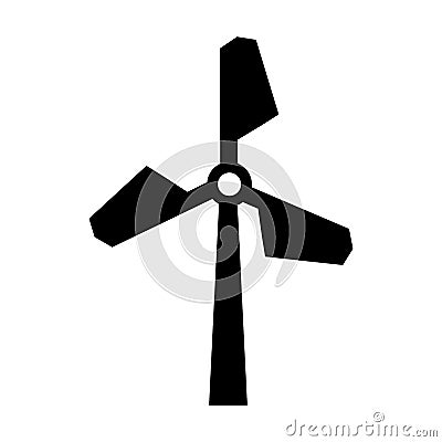 Turbine energy isolated icon Vector Illustration