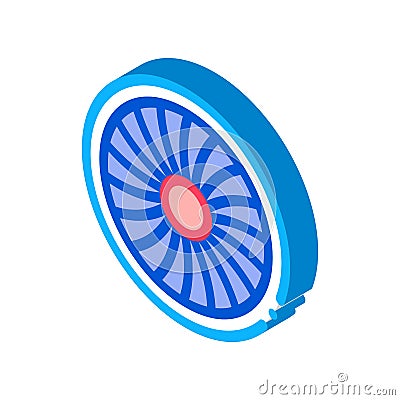 Turbine Engine isometric icon vector illustration Vector Illustration