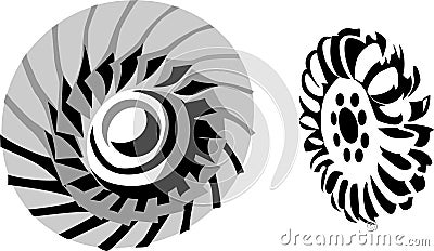 Turbine Vector Illustration