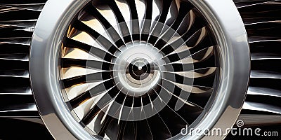 Turbine Und Flugzeug An Image Featuring The Turbine Of An Aircraft Stock Photo