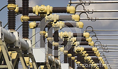 Turbines of a Powerplant Stock Photo