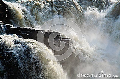 Turbulent Waterfall Stock Photo