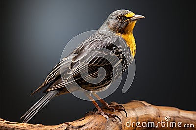 Turdus merula, a common blackbird, belonging to the Turdidae family Stock Photo