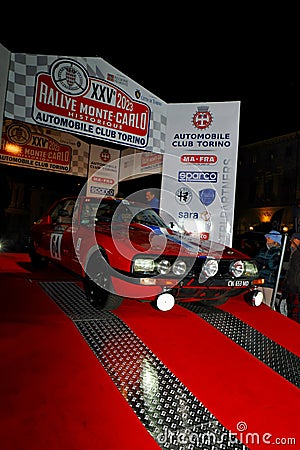 CITROEN SM-1972, 25th Rallye Monte-Carlo Historique. Editorial Stock Photo