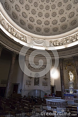 The church of Gran Madre di Dio is a Neoclassic-style church in Turin, Piedmont, Italy Editorial Stock Photo