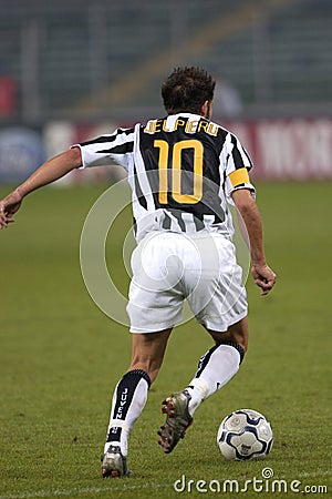 Alessandro Del Piero during the match Editorial Stock Photo