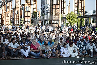Islamic Sacrifice Festival in Turin, Italy Editorial Stock Photo