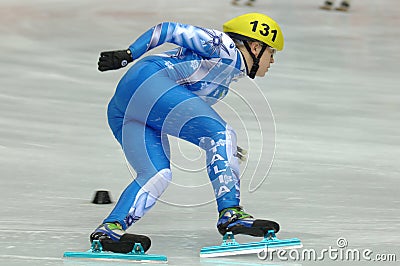 Turin 2006 Olympic Winter Games, Short Track Finals Relay Female 3000mt : Fontana Arianna, skater of the Italian National Short Editorial Stock Photo