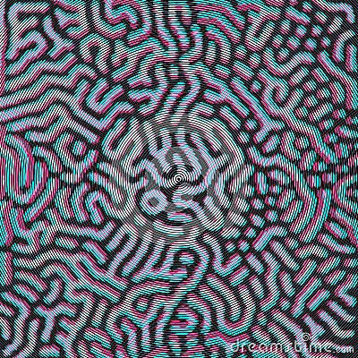 Turing morphogenesis reaction diffusion pattern Vector Illustration