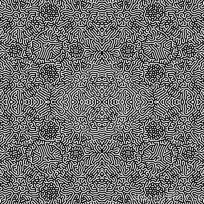 Turing morphogenesis reaction diffusion pattern Vector Illustration