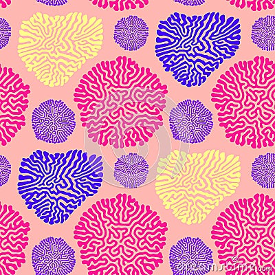 Turing morphogenesis reaction diffusion pattern Vector Illustration